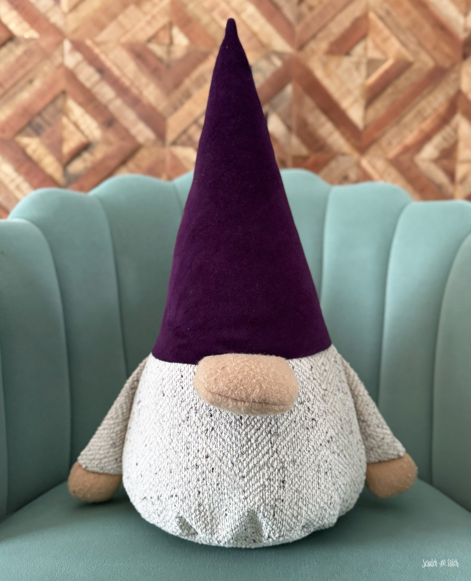 Cone Gnome Plush Pattern — Sew a Simple, Scrap-Friendly Gnome for Any Season