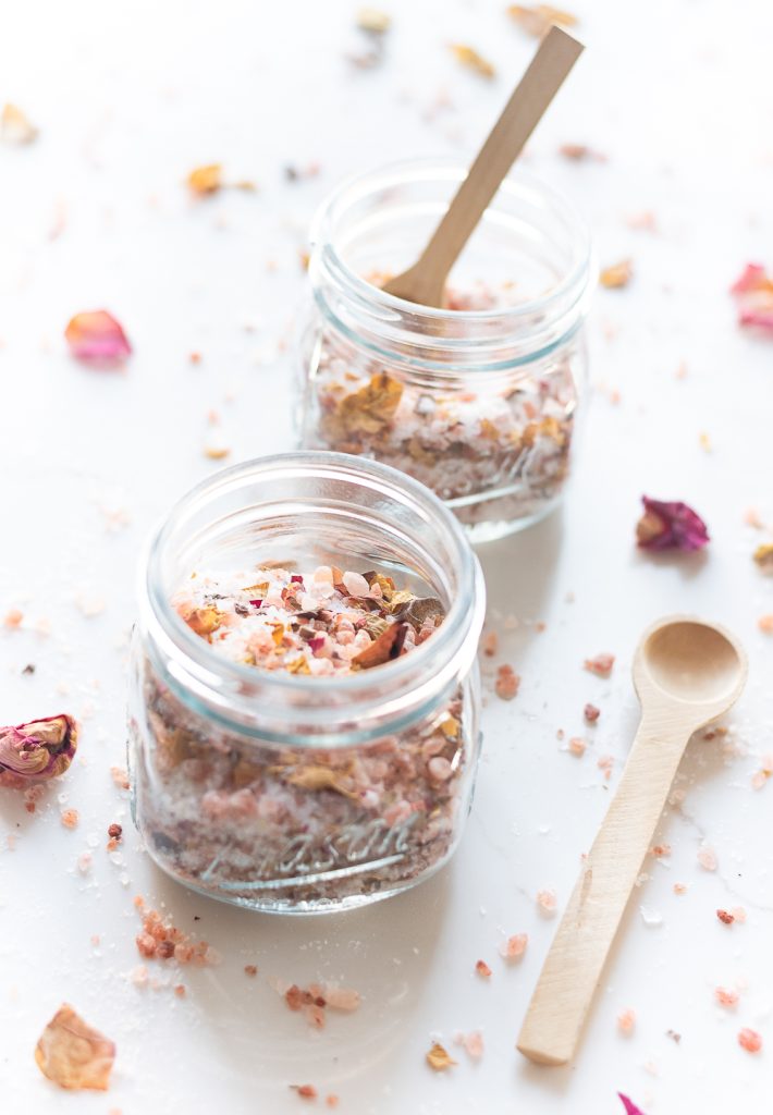 Rose Petal Bath Salts Recipe & Tutorial