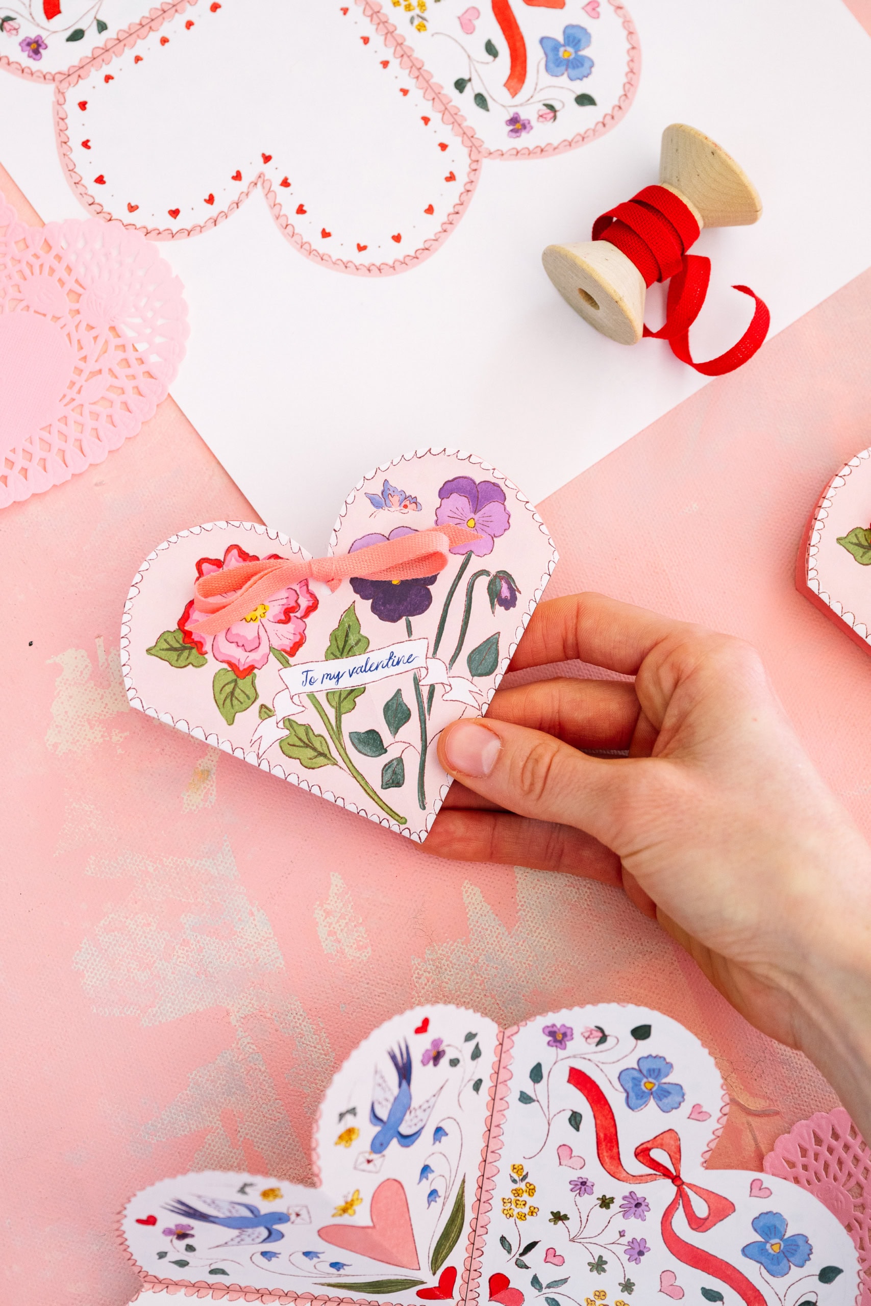 Victorian Heart Valentine Printable